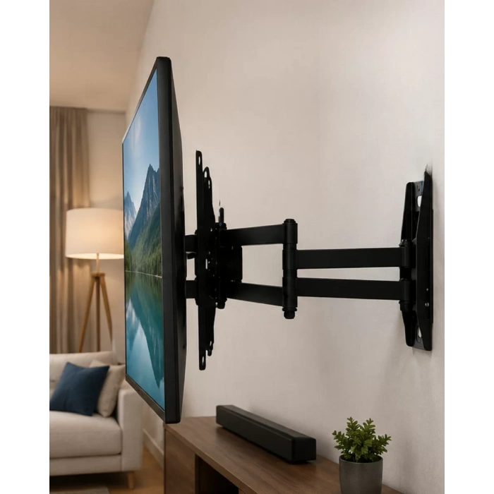 27 55 İnç Hareketli TV Askı Aparatı Duvara Monte TV Taşıyıcı