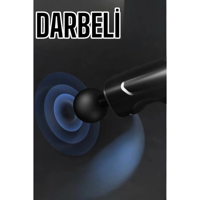 4 Başlıklı Darbeli Şarjlı Masaj Aleti Tabancası Kablosuz