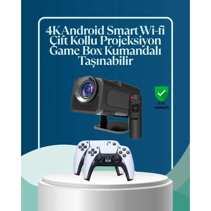 450 ANSI Lümen 4K Destekli Kompakt Ev Projektörü