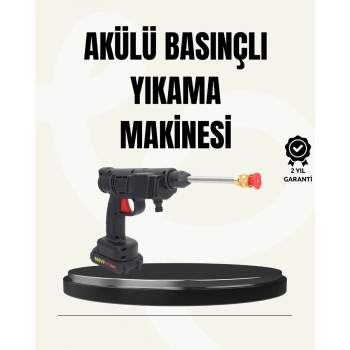 48V Şarjlı Basınçlı Yıkama Makinesi Kablosuz Su Tabancası