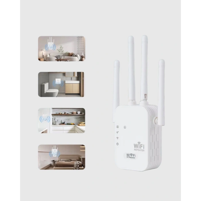 50 Cihaz Destekli 300Mbps Kablosuz Sinyal Güçlendirici RJ45 Kablolu Kullanım