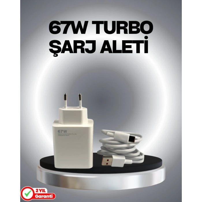 67 Watt Güvenli Hızlı Şarj Adaptörü Samsung M31 M33 M51 Uyumlu