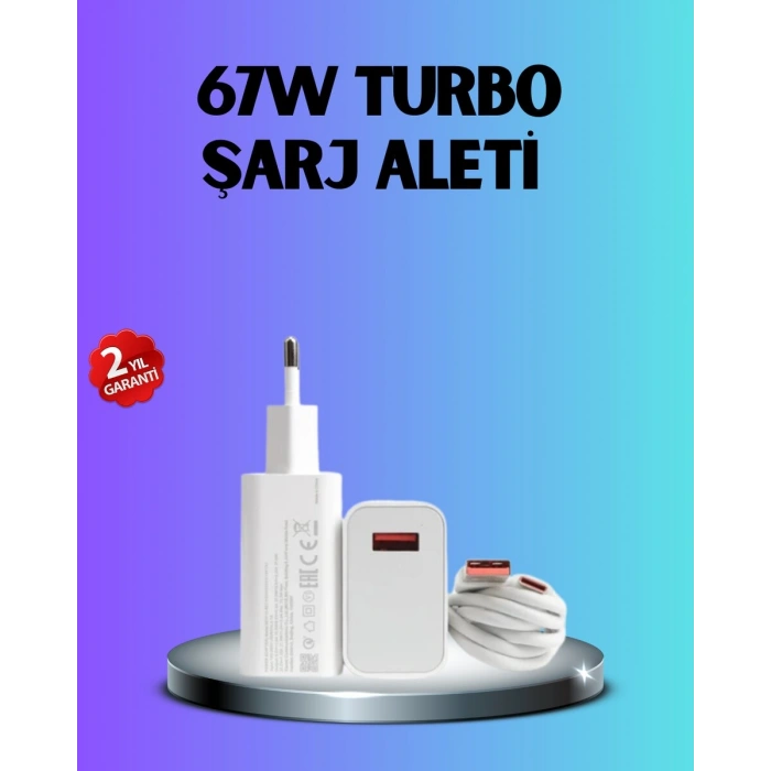 67 Watt Type C Hızlı Şarj Başlık Xiaomi Black Shark Uyumlu