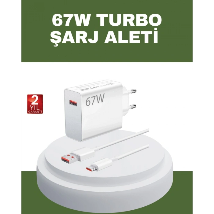 67 Watt Type C Hızlı Şarj Cihazı OnePlus 7 8 9 10 Uyumlu