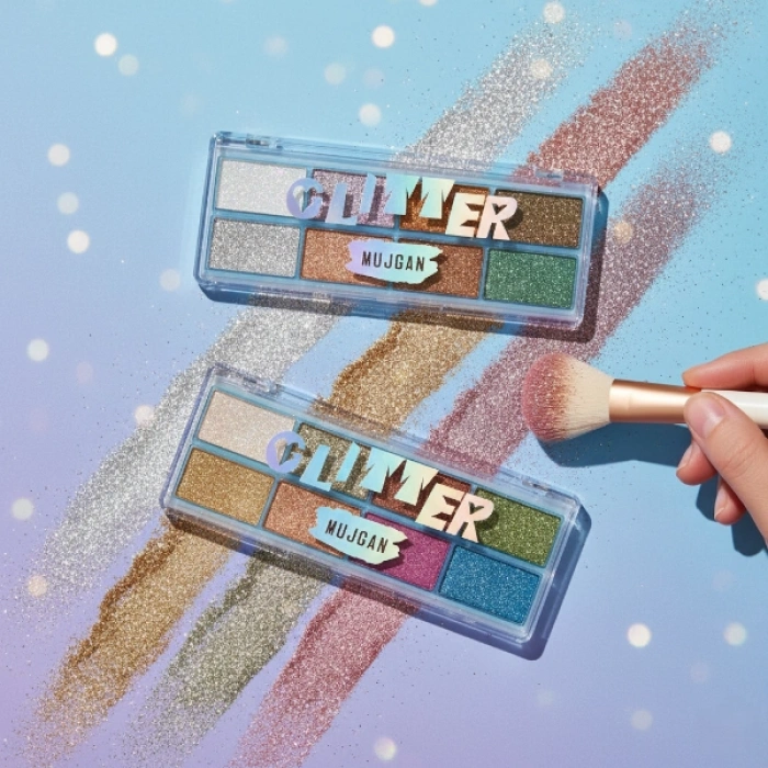 8 Renk Yaz Glitter Far Paleti - 2li Set