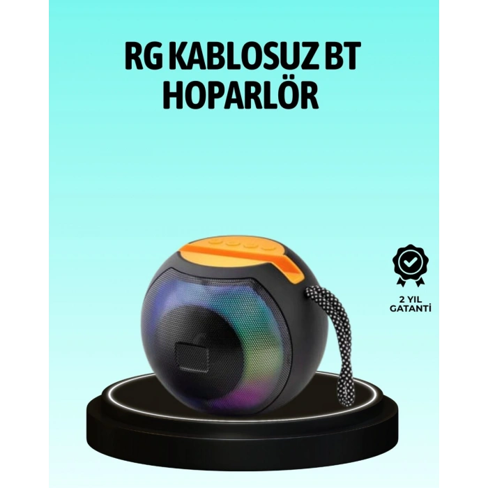 8 Saat Çalma Süreli Taşınabilir Bluetooth Hoparlör