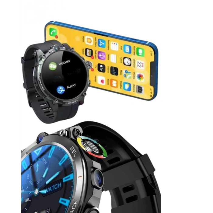 Akıllı Saat Yeni Model Sesli Asistan Bildirim Görme Bluetooth Bağlantılı Müzik Dinleme