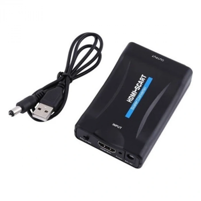 Ally 1080P Scart HDMI Dönüştürücü Ses Video Adaptörü-SİYAH-(5775)