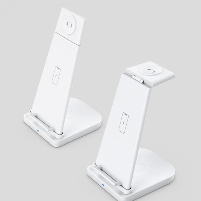ALLY 15W 3in1 Şarj Standı Wireless Kablosuz Şarj iPhone+iWatch+AirPods YM-UD21-(5775)