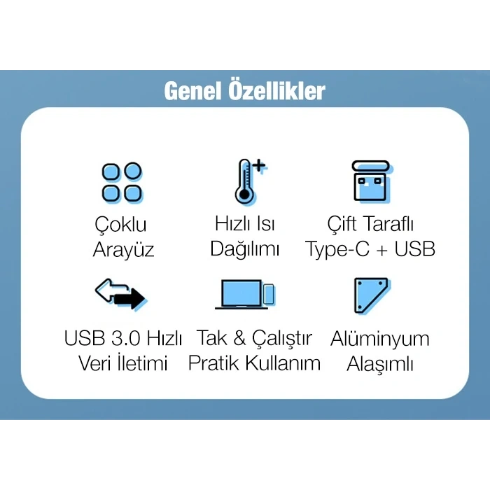ALLY A-806 4in1 Type-C + USB Girişli USB 3.0 Çoğaltıcı Hub Adaptör Çevirici-(5775)