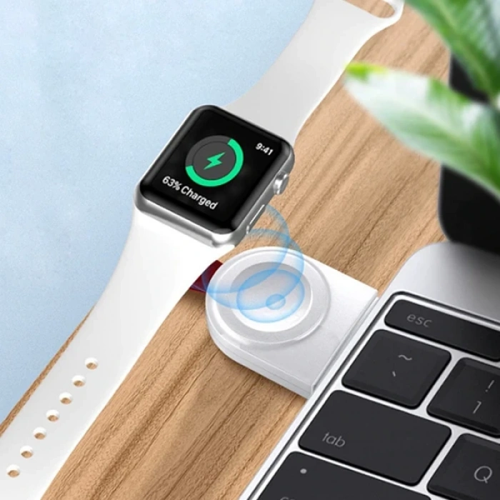 Ally Apple İWatch 1-2-3-4-5-6-7-8 SE Magnetic Şarj Cihazı-(5775)