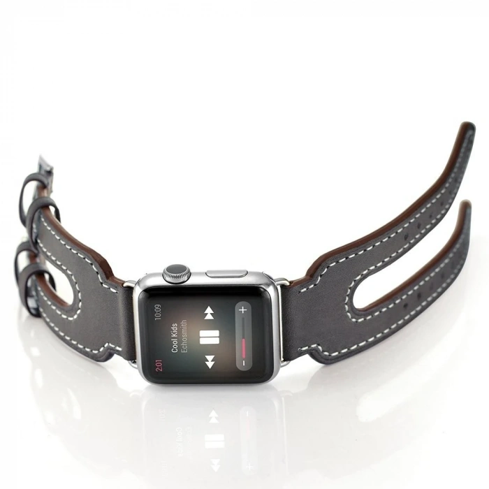 Ally Apple Watch 7-8 41mm 6-5-4 40mm Çift Kayış Kordon Kayış 3-2-1 38mm-(5775)