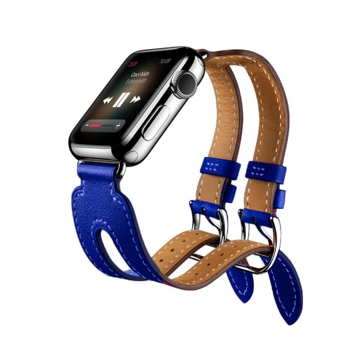 Ally Apple Watch 7-8 45mm 6-5-4 44mm Kordon Kayış H-Style 3-2-1 42mm-(5775)