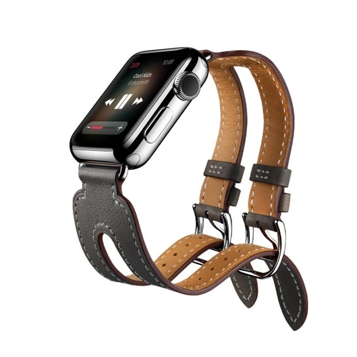 Ally Apple Watch 7-8 45mm 6-5-4 44mm Kordon Kayış H-Style 3-2-1 42mm-(5775)