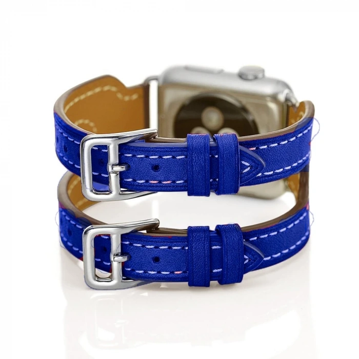 Ally Apple Watch 7-8 45mm 6-5-4 44mm Kordon Kayış H-Style 3-2-1 42mm-(5775)