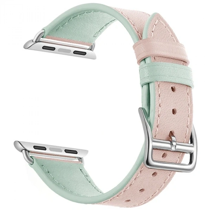 Ally Apple Watch Ultra 49mm 7-8 45mm 6-5-4 44mm Hakiki Deri Kayış Kordon 3-2-1 42mm-(5775)