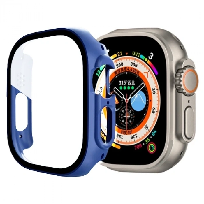 Ally Apple Watch Ultra 49mm için Hard PC Full Koruma Sert Armor Zırh Kılıf-(5775)