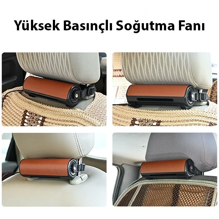 Ally CF01 Ayarlanabilir Araç ve Oyuncu Koltuğu için Havalandırma Soğutma Fanı - USB-(5775)