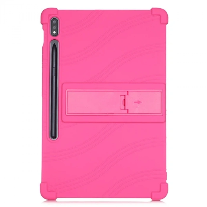 ALLY Galaxy Tab S8 S7 T870 /  T875 11 inç Standlı Silikon Kılıf-(5775)