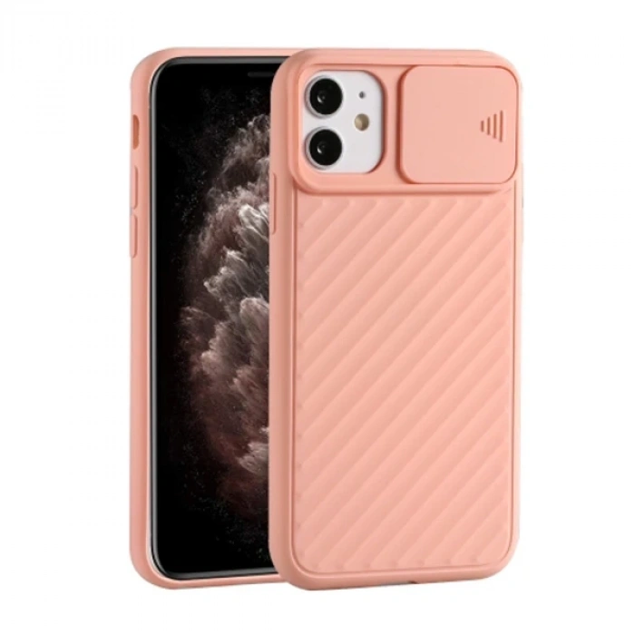 ALLY İPhone 11 6.1 inch Kılıf Kamera Kapatan koruyucu Sürgülü Kılıf-(5775)