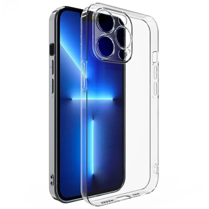 Ally iPhone 11 Pro Max 6.5inç Kılıf Kamera Korumalı Ultra İnce Şeffaf Silikon Kılıf-(5775)