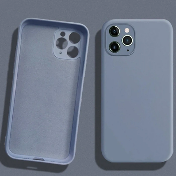 ALLY İPhone 11 Pro Max Kamera Korumalı Lansman Kılıf İçi Kadife Silikon Kılıf-(5775)