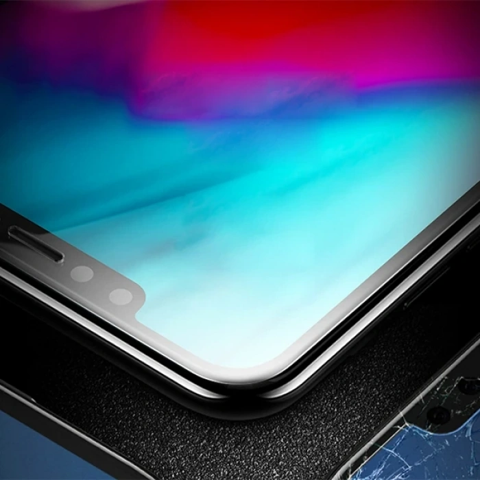 ALLY İPhone 11 Pro XS 5D Kavisli Full Tempered Cam Ekran Koruyucu-(5775)