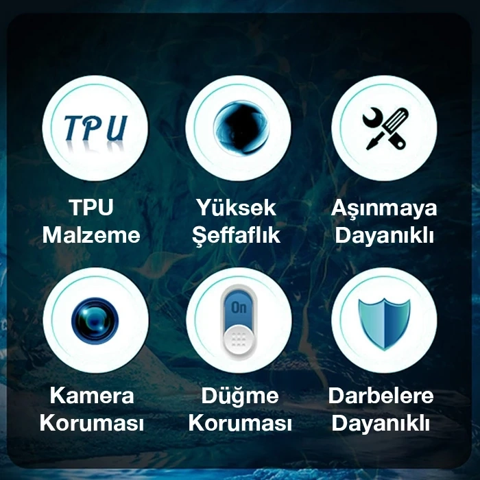 Ally iPhone 12 Pro Max 6.7inç Kılıf Kamera Korumalı Ultra İnce Şeffaf Silikon Kılıf-(5775)