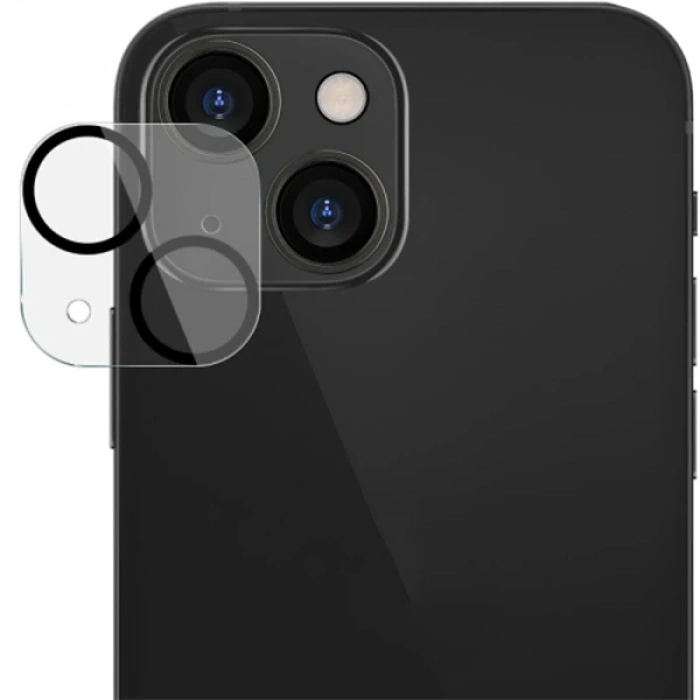 ALLY İPhone 13-13 Mini 3D Full Tempered Glass Cam Kamera Koruyucu-(5775)