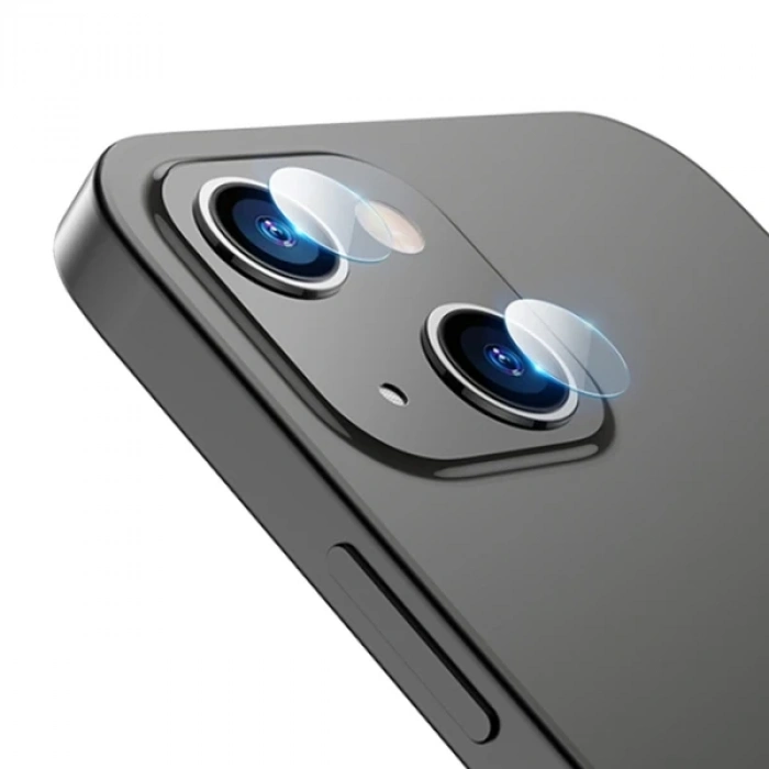 ALLY İPhone 13-13 Mini Tempered Glass Cam Kamera Koruyucu-(5775)
