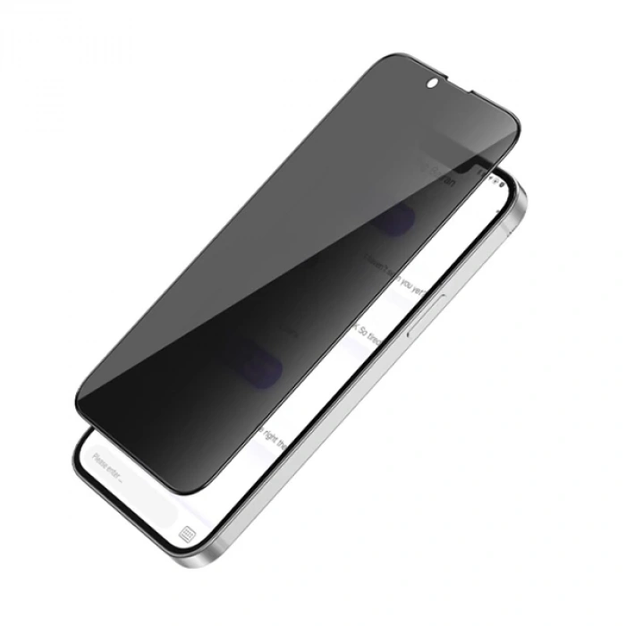 ALLY İPhone 13 Mini 3D Full Privacy Gizlilik Cam Ekran Koruyucu Anti-Spy-(5775)