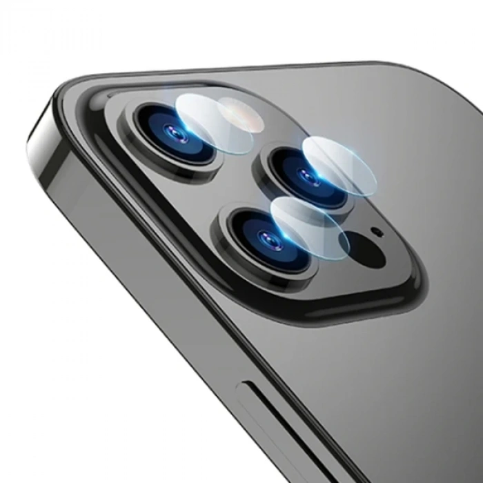 ALLY İPhone 13 Pro-13 Pro Max Tempered Glass Cam Kamera Koruyucu-(5775)