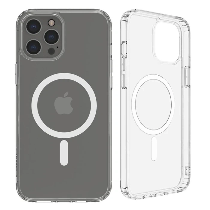 ALLY iPhone 13 Pro Magsafe Uyumlu Manyetik Kılıf Silikon Kılıf-(5775)