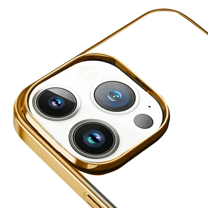 Ally iPhone 13 Pro Max 6.7inç Magsafe Uyumlu Renkli Kenar Silikon Kılıf-(5775)