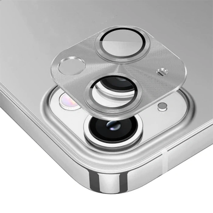 ALLY iPhone 15-15 Plus Metal Tempered Kamera Lens Koruyucu-(5775)