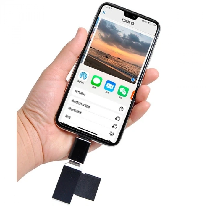 ALLY iPhone iPad Lightning Otg Adaptör Flash Klavye Aparat-(5775)