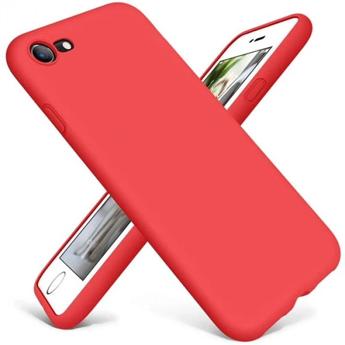 ALLY İPhone SE2 İPhone 8-7 Lansman Kılıf İçi Kadife Soft Silikon Kılıf-(5775)