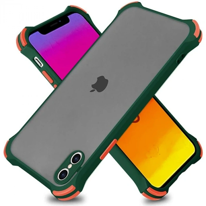 Ally İPhone XS Max 6.5 İnch Shokproof Kamera Koruma Darbe Emici Kılıf-(5775)