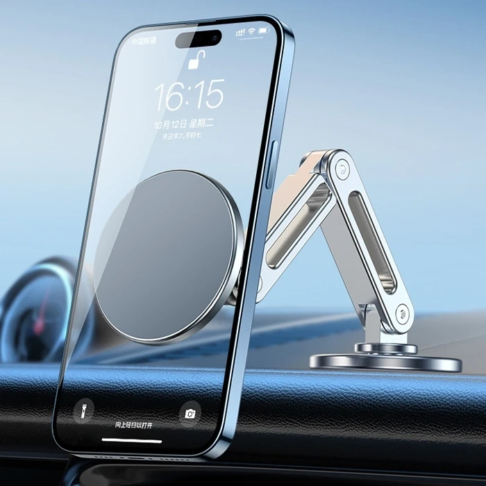 ALLY LF-256 Alüminyum Araç İçi Torpido Üstü Manyetik Telefon Tutucu-(5775)