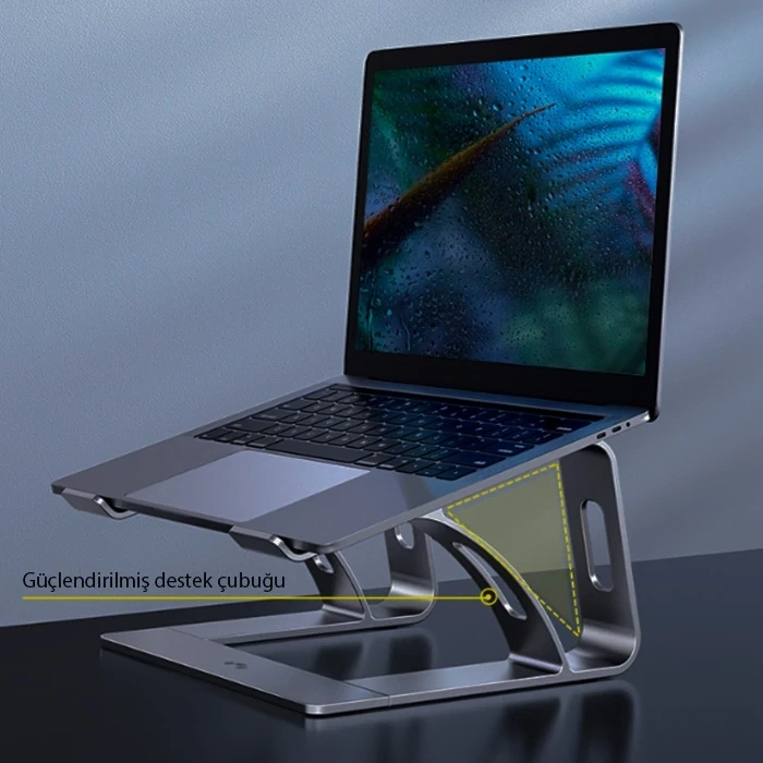 ALLY MC LS653 Premium Ergonomik Alüminyum Laptop-Bilgisayar Standı-(5775)