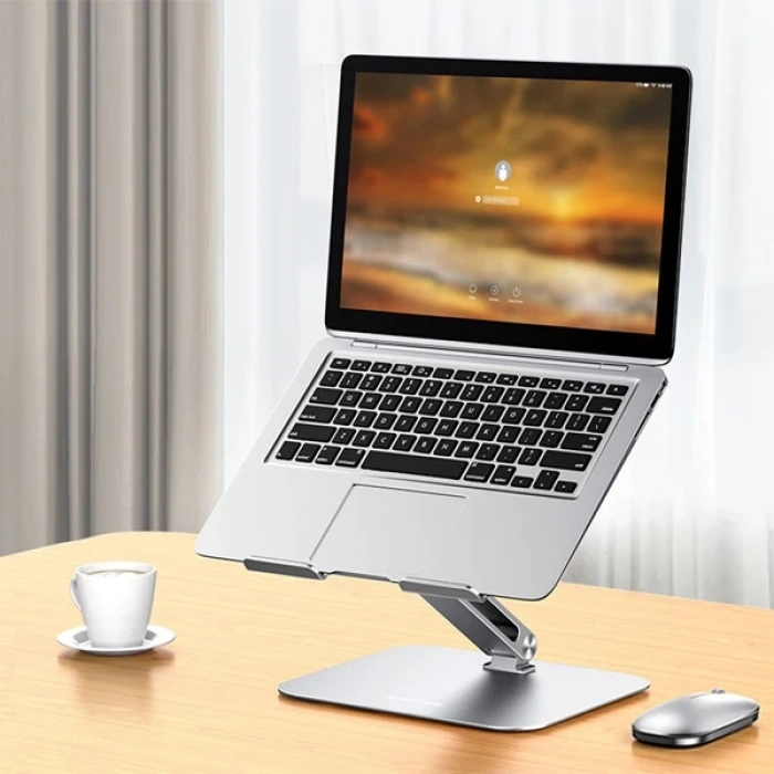 ALLY MC LS677 Premium Ayarlanabilir ve Katlanabilir Alüminyum Laptop-Bilgisayar Standı-(5775)