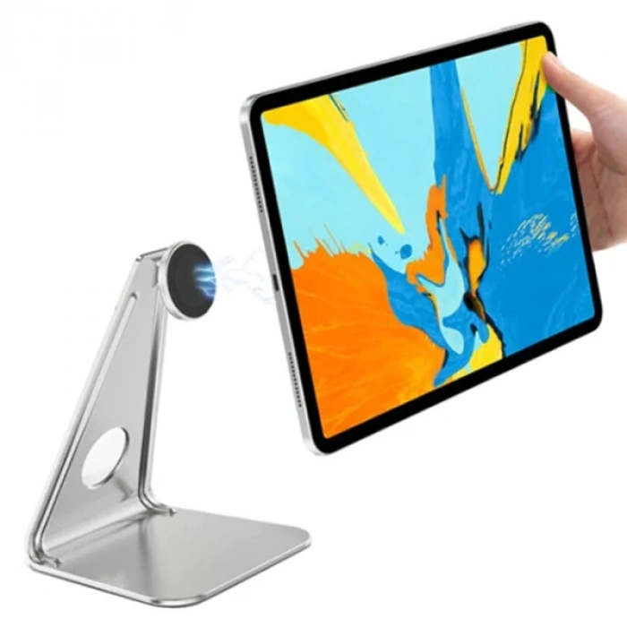 ALLY Metal Masa Üstü Standlı Mıknatıslı Tablet Telefon Tutucu-(5775)