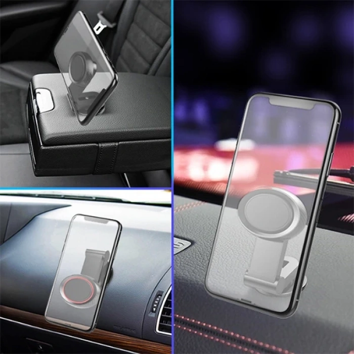 ALLY Mıknatıslı Araç Telefon Tutucu Cam ve Torpido Üstü-(5775)