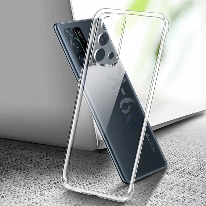 Ally OPPO K9 5G Kılıf Kamera Korumalı Ultra İnce Şeffaf Silikon Kılıf-(5775)