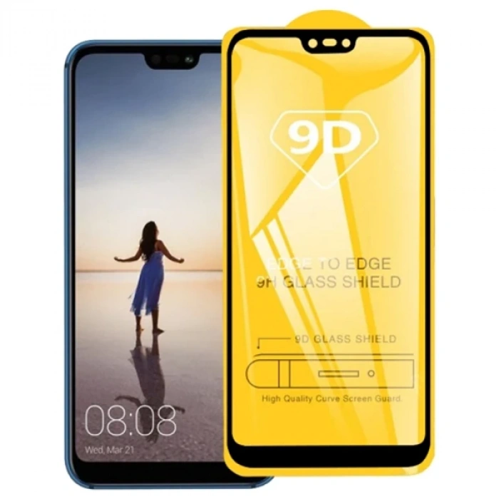 ALLY OPPO Realme C11 9D Full Glue Tempered Cam Ekran Koruyucu-(5775)