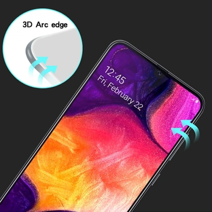 Ally Samsung Galaxy A20s 3d Full Kaplama Kırılmaz Cam Ekran Koruyucu-(5775)