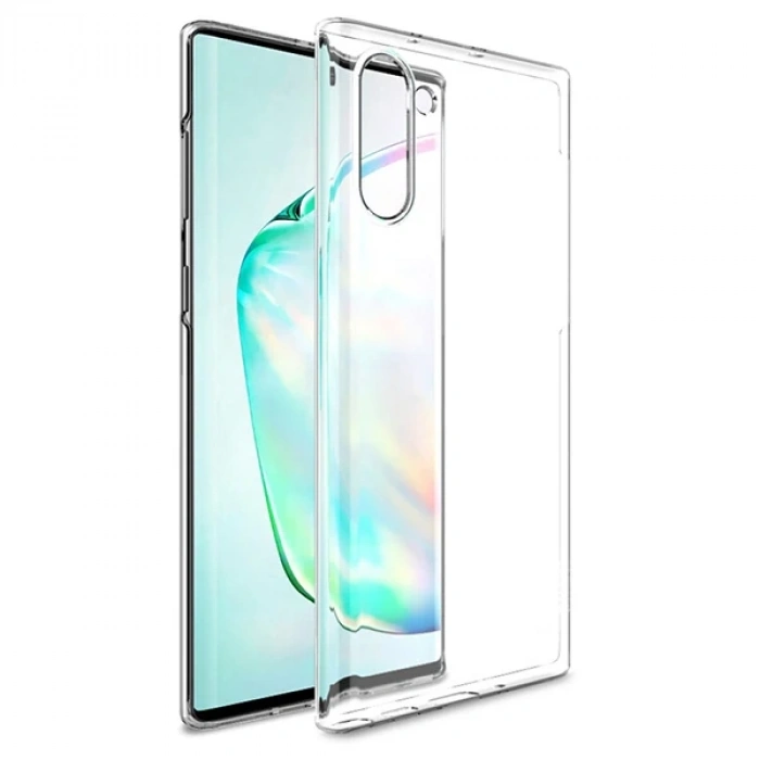 Ally Samsung Galaxy Note 10 Ultra Slim Fit Şeffaf Silikon Kılıf-(5775)