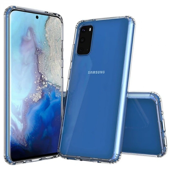 Ally Samsung Galaxy S20 Anti-Drop Darbe Emici Silikon Kılıf-(5775)