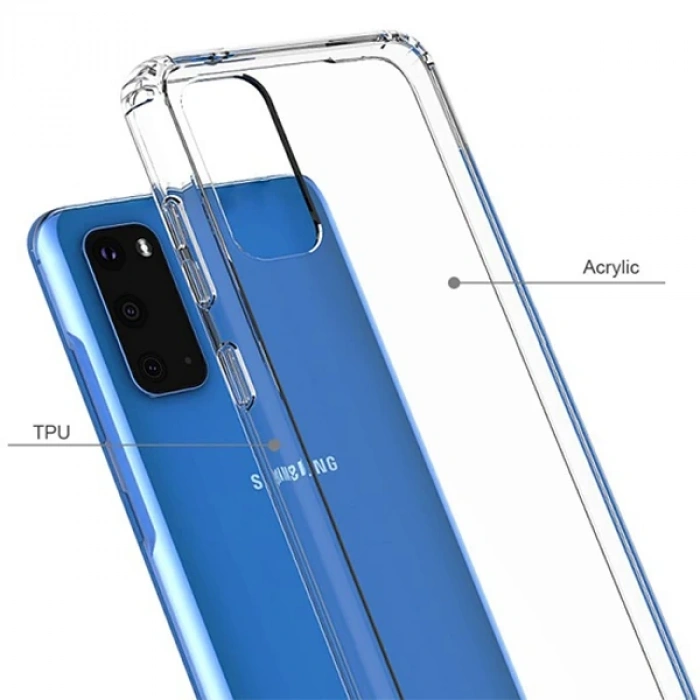 Ally Samsung Galaxy S20 Anti-Drop Darbe Emici Silikon Kılıf-(5775)
