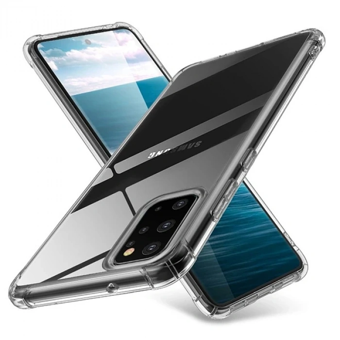 Ally Samsung Galaxy S20+ PLUS Anti-Drop Darbe Emici Silikon Kılıf-(5775)